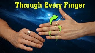 Free Magic: New Rubber Band Through Hand - Tutorial | Visual Rubber Band Magic Tricks | ezMagic