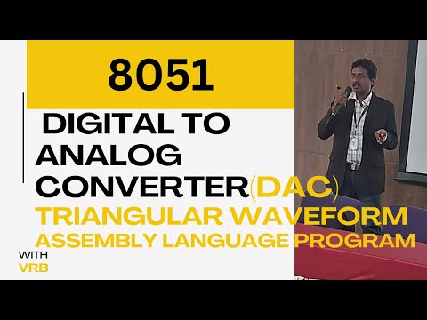 Assembly program to generate Triangular wave signal in 8051 |Triangular  wave generation using 8051
