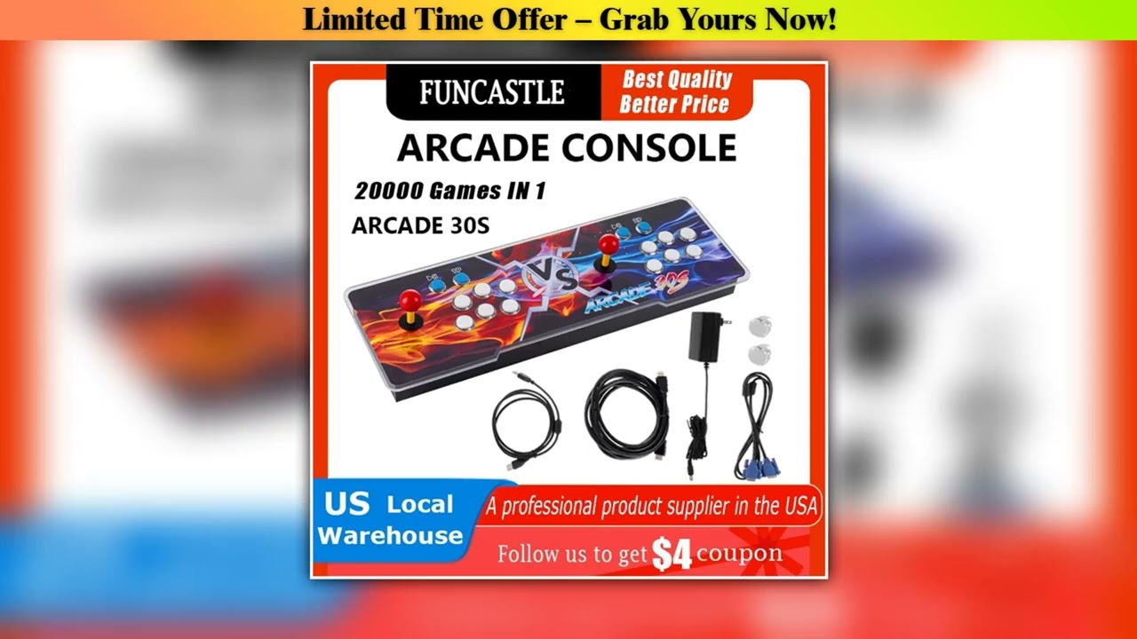 Review Retro Arcade Game Console Box 20000 Games in 1 Classic Retro Video Game Double Stick Multipl