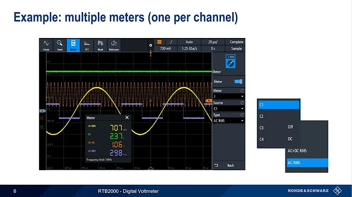 Getting Started with the RTB2000 - Digital Voltmeter
