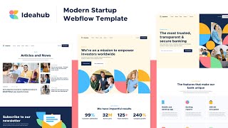 Ideahub - Modern Startup Webflow Template | BRIX Templates