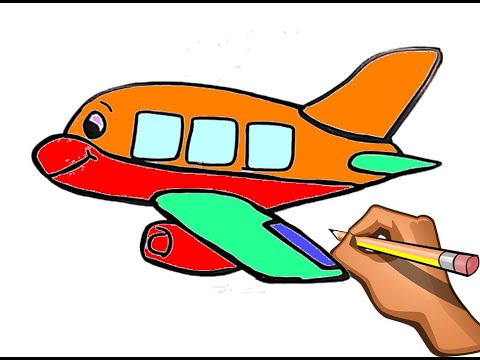 Dibujo Facil De Avion En El Aire Aprender A Dibujar Avion En Las Nubes Youtube