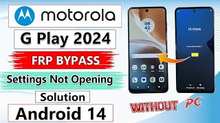Moto g play 2024 frp bypass remove google account | how to remove google account moto g play 2024