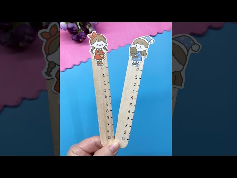 Video Làm Cây Thước bằng Que kem chỉ 1 phút | Liam Channel... - YouTube