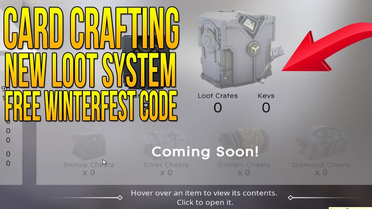 NEW PARAGON CARD CRAFTING & LOOT SYSTEM "LOOT CRATES, KEYS, CHESTS, DIAMONDS & FREE WINTERFEST