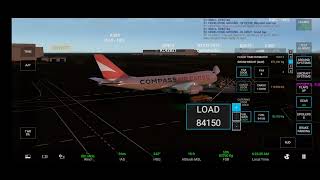 RFS-Real Flight Simulator Boeing 747-400F Compass Air Cargo Hong Kong to Sharjah Full Takeoff. #rfs