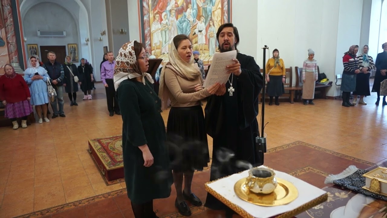 Отрывок из "Воскресни Боже..." в Великую субботу Свято-Троицкий кафедральный собор г. Бирска