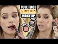 FULL FACE Trying BURT'S BEES Makeup! Is it ANY Good?