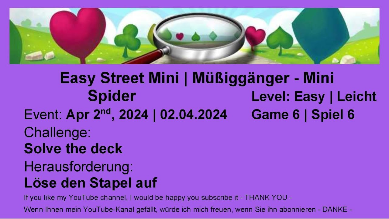 Easy Street Mini Spider 6 Apr 2nd, 2024 YouTube