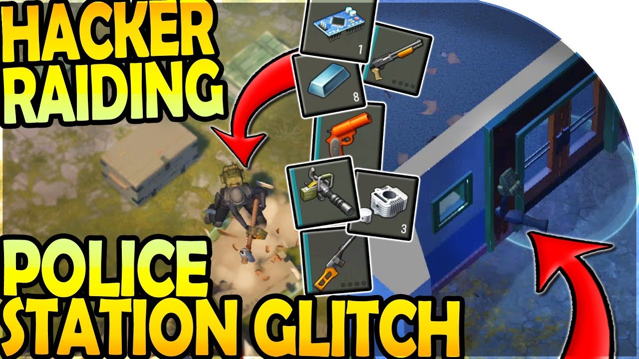 AMAZING HACKER RAID - *CLUTCH* POLICE STATION GLITCH - Last Day On Earth  Survival Update 1.9.6 - 