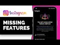 How to Fix Missing Instagram Features | Why Can’t I Use All Instagram Features?