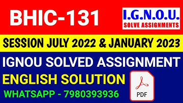 BHIC 131 Solved Assignment 2023-24 English, BHIC 131 Solved Assignment 23-24, BHIC-131 Assignment