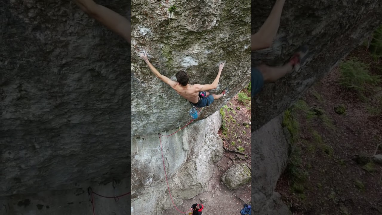 Action Directe 9a ✅ A legendary route, which Wolfgang Güllich climbed in 1991.