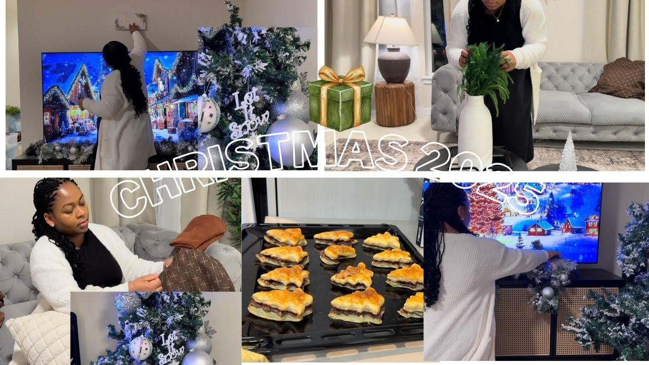 DU NOUVEAU DANS MON SALON/IDÉE DECORATION NOEL 2025/CHRISTMAS DECORATE WITH ME #christmasdecoration