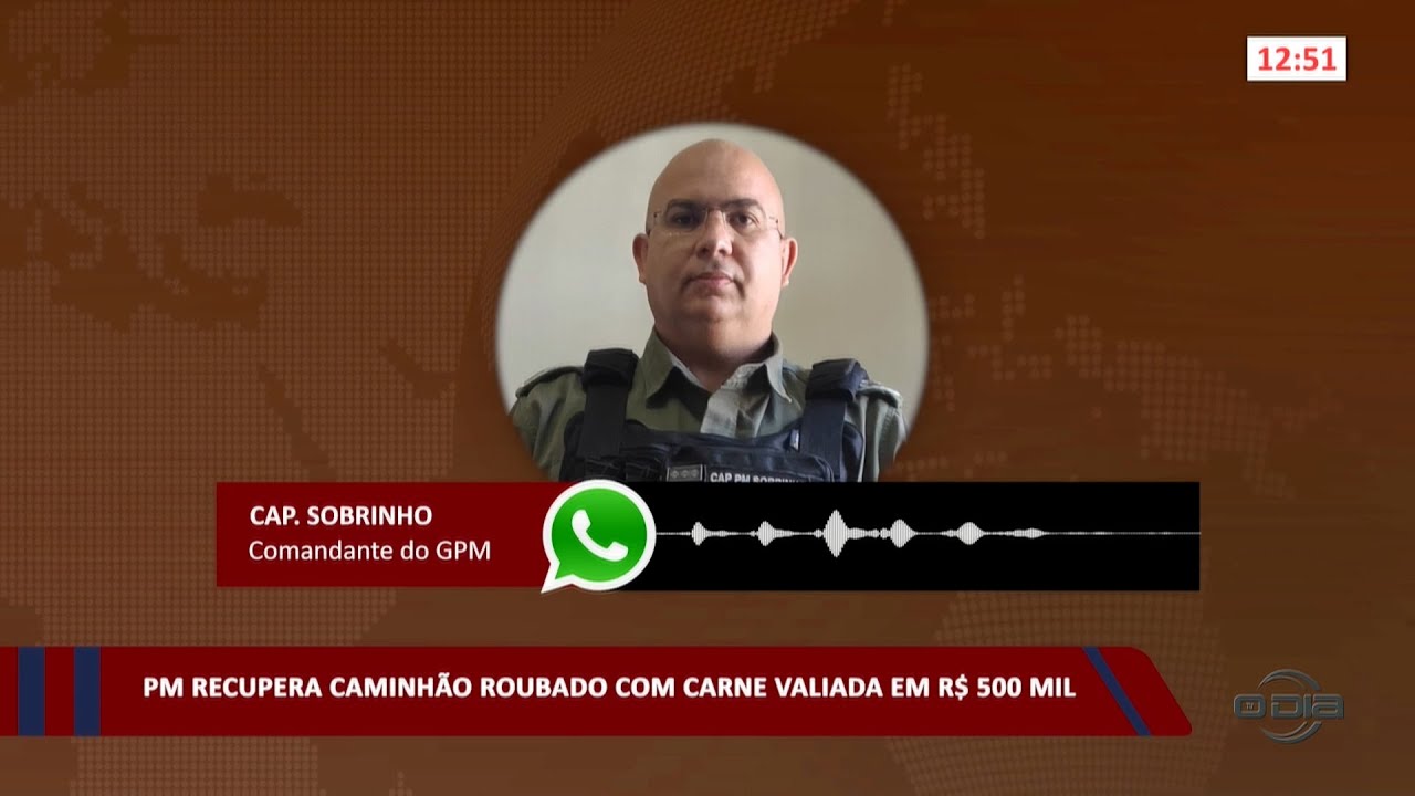 PM recupera caminhão roubado com carne avaliada em R$ 500 Mil 06 06 2023