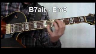 Yardbird Suite - melody with chord fills - slow version - guitar lesson - no words