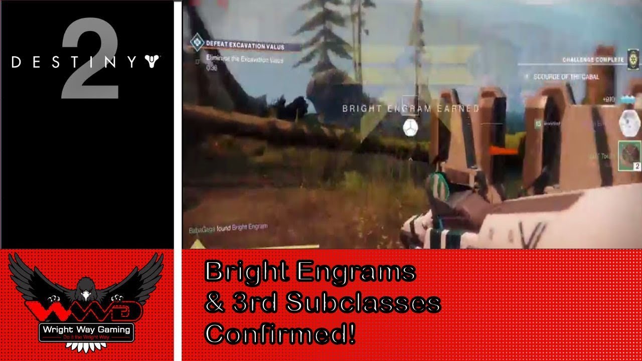 destiny game engine Destiny 2: Bright Engrams & 3rd Subclasses Confirmed!