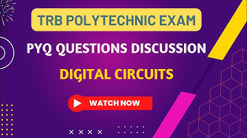 TRB Polytechnic Exam 2023 | Digital Circuits | ECE | EEE | ICE | TRB 2021 Question Paper Discussion