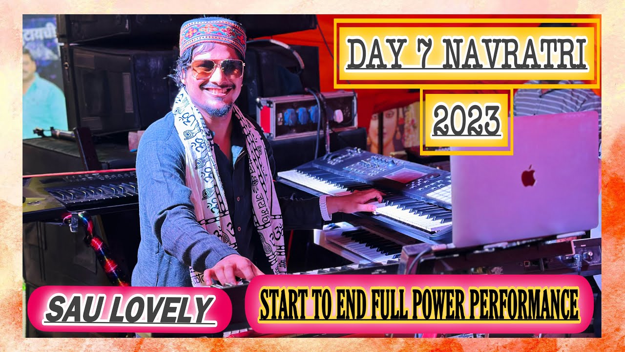 LOVELY MUSICAL GROUP || DAY 7 NAVRATRI AT MHATREWADI 2023 || SAU LOVELY BANJO POWER PERFORMANCE 😍💃