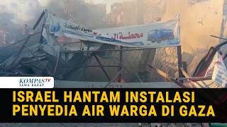 Gaza Dibombardir, Fasilitas Air Hancur & Warga Berupaya Selamatkan Korban
