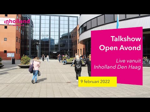 Talkshow Open Avond februari 2022 | Hogeschool Inholland