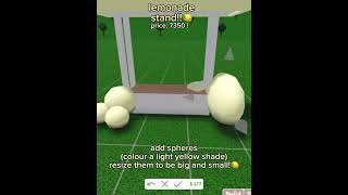 Bubble lemonade stand!!🍋🫧gamepasses: advanced placement !! #roblox #bloxburg #bloxburgtutorial