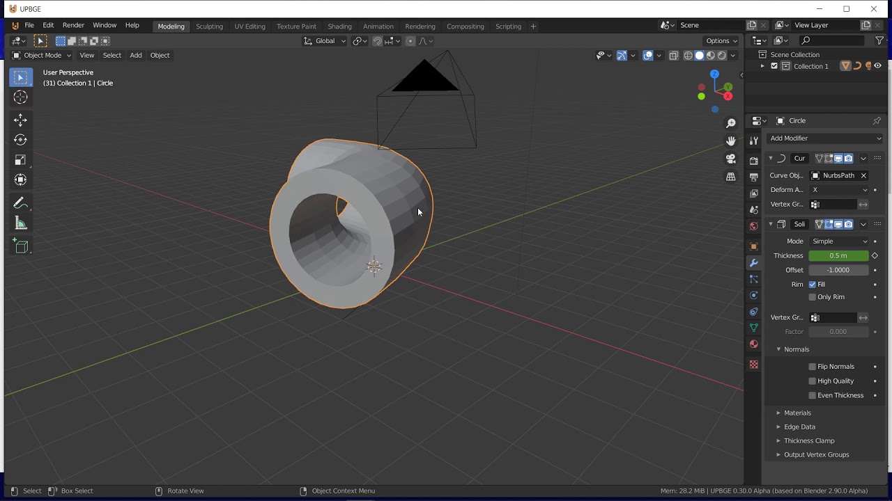 Solidify Gif animating solidify modifier - YouTube