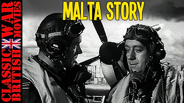 MALTA STORY.  1953 - WW2 Full Movie - Malta Siege - Civilians at War - Drama - RAF - Reconnaissance