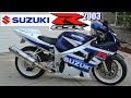 2003 Suzuki GSXR 600 White & Blue Motorcyce Idle + Reving & Modification Highlights