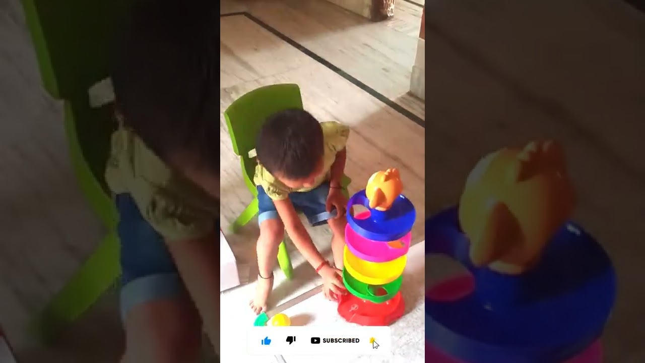 Cute Baby Navya Perfection in Stacking & Rolling Balls toys 🥰 💝 