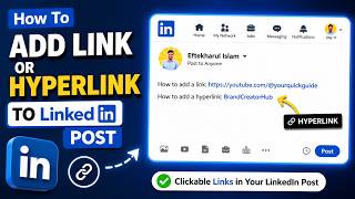 How To Add Link or Hyperlink To LinkedIn Post (Within a Minute)