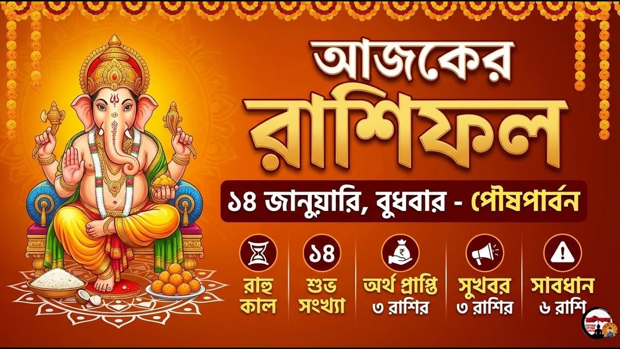Ajker Rashifal 14 January 2026 bangla || How 12 zodiac sign become a rich by using share market