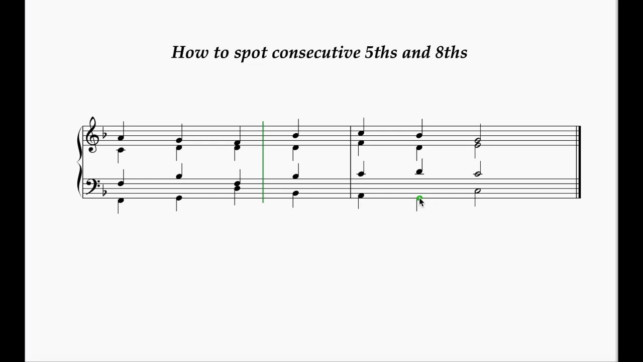 AMEB Grade 4 How to spot consecutive 5ths and 8ths