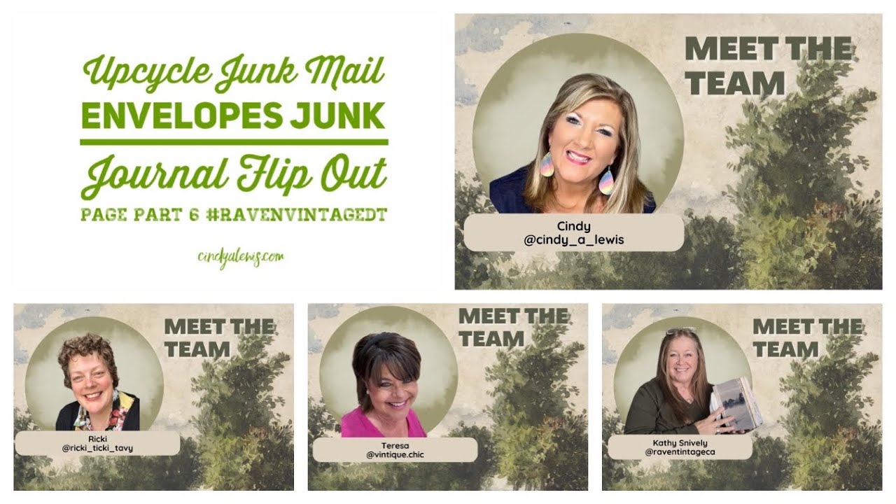 Upcycle Junk Mail Envelopes Junk Journal Flip Out Page Part 6 