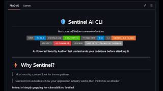Sentinel CLI Tool for NYC Hackathon.