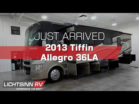 Inside & Out: Just Arrived: Used 2013 Tiffin Motorhome Allegro Open Road 36 LA | LichtsinnRV.com