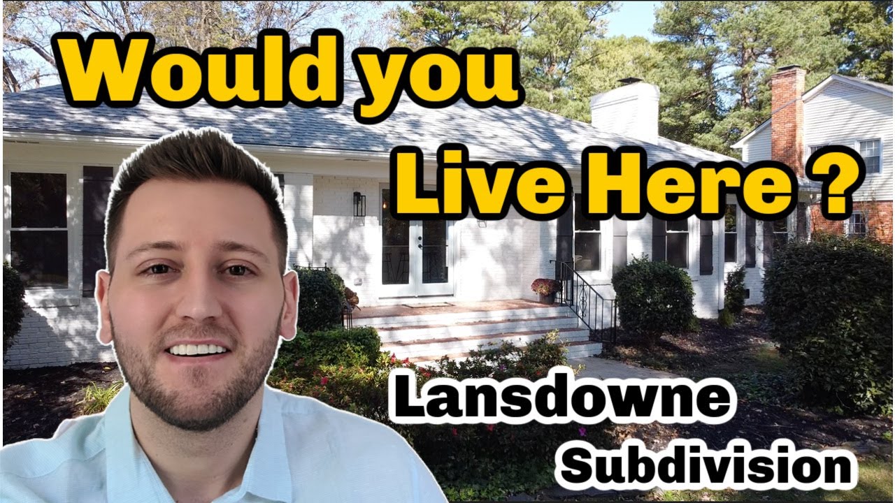 Neighborhood Tour in Charlotte NC Lansdowne Subdivision in Charlotte NC 28270 YouTube