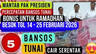 Download Lagu INSTRUKSI PAK PRESIDEN? 5 BANTUAN SOSIAL INI DIPERCEPAT CAIR SABTU 14 -25 FEBRUARI 2026 SIMAK YA MP3