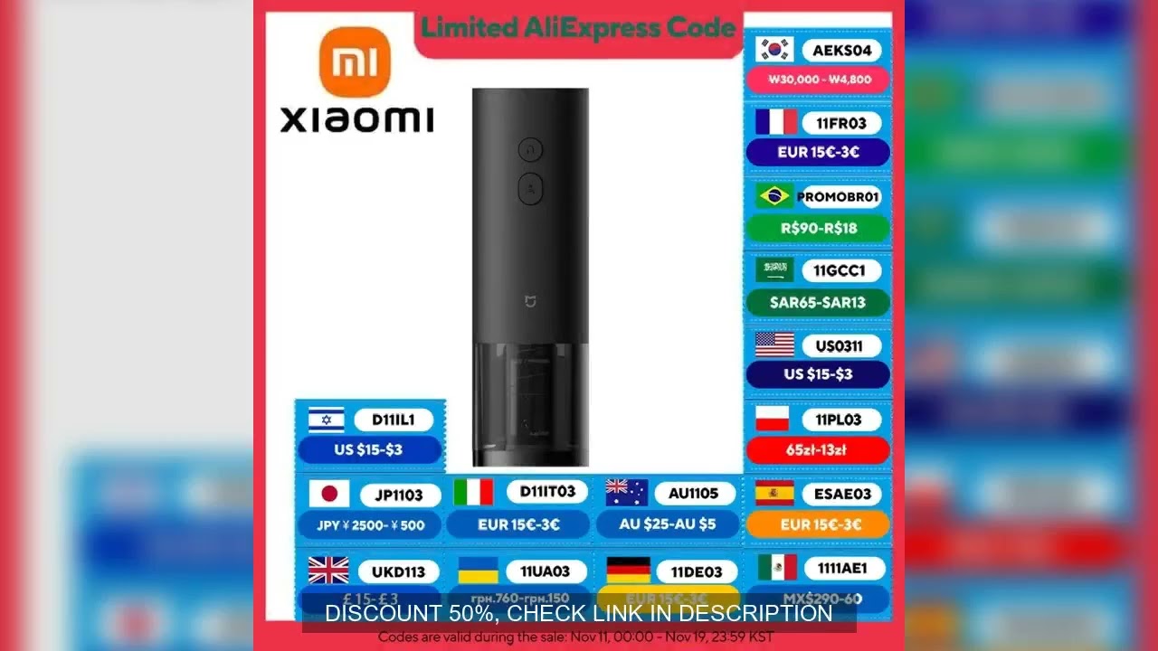 2025 New XIAOMI MIJIA Electric Wine Opener Automatic Bottle Cap Opener For Wine Corkscrew Machine