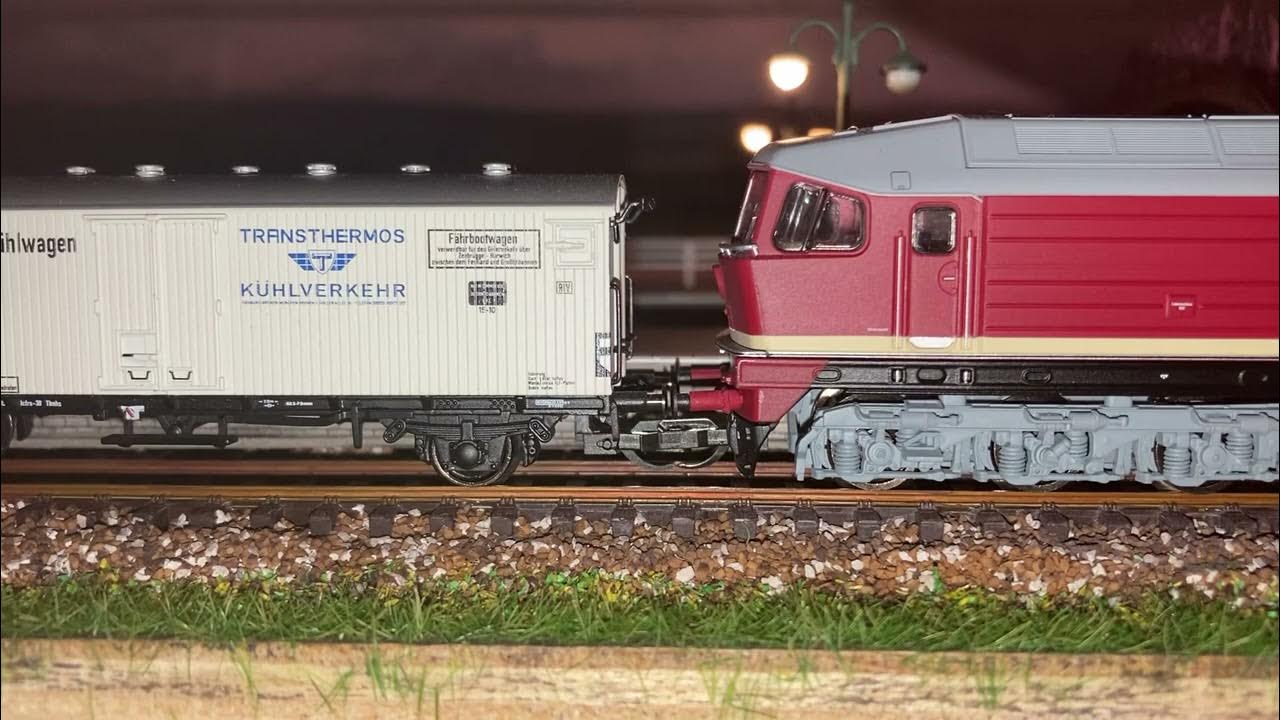 TT120 scale model railway, Tillig couplers in action, Piko BR130