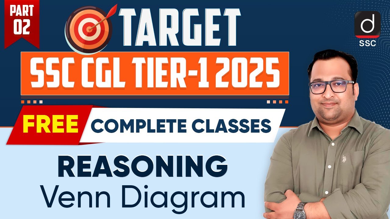 Venn Diagram| Part-2 | CGL Tier-1, 2025 | Reasoning | FREE Classes | Drishti SSC