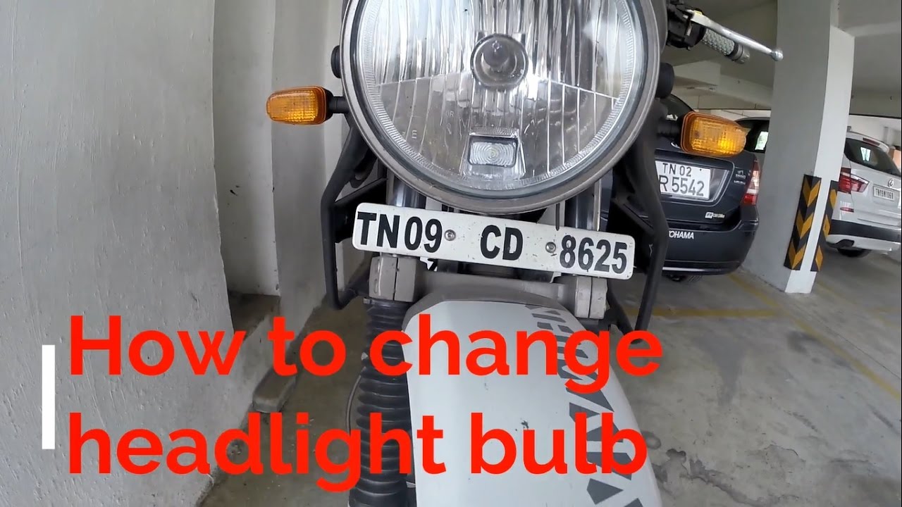 DIY How to change a headlight bulb in the Royal Enfield Himalayan