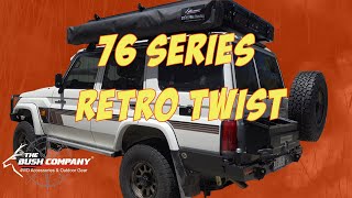 76 Series Retro Twist  AX27 Rooftop Tent, 270 XT MAX Awning  The Bush Company