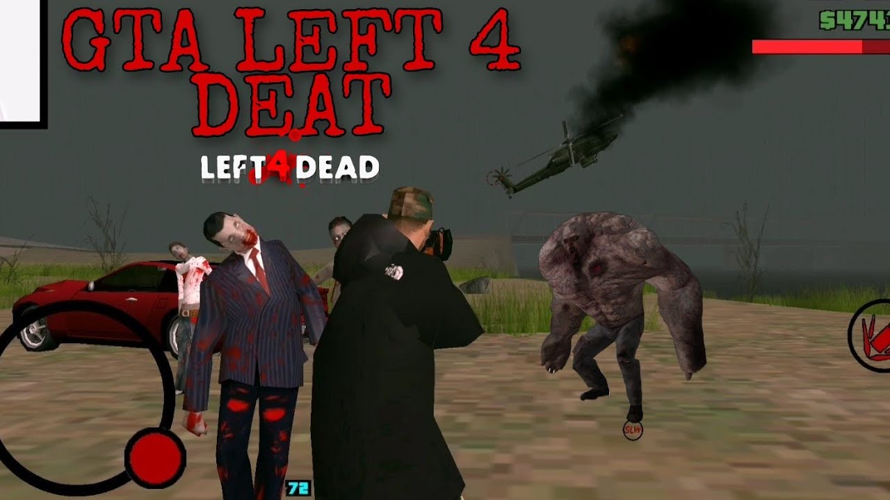 Побег из ШТАТА в GTA LEFT 4 DEAT SA!!?!