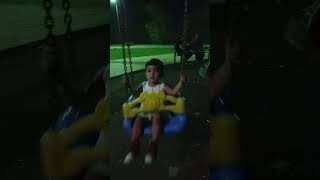 Baby Asfy Went To The Park At Night