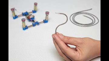 A composite thread that varies in rigidity