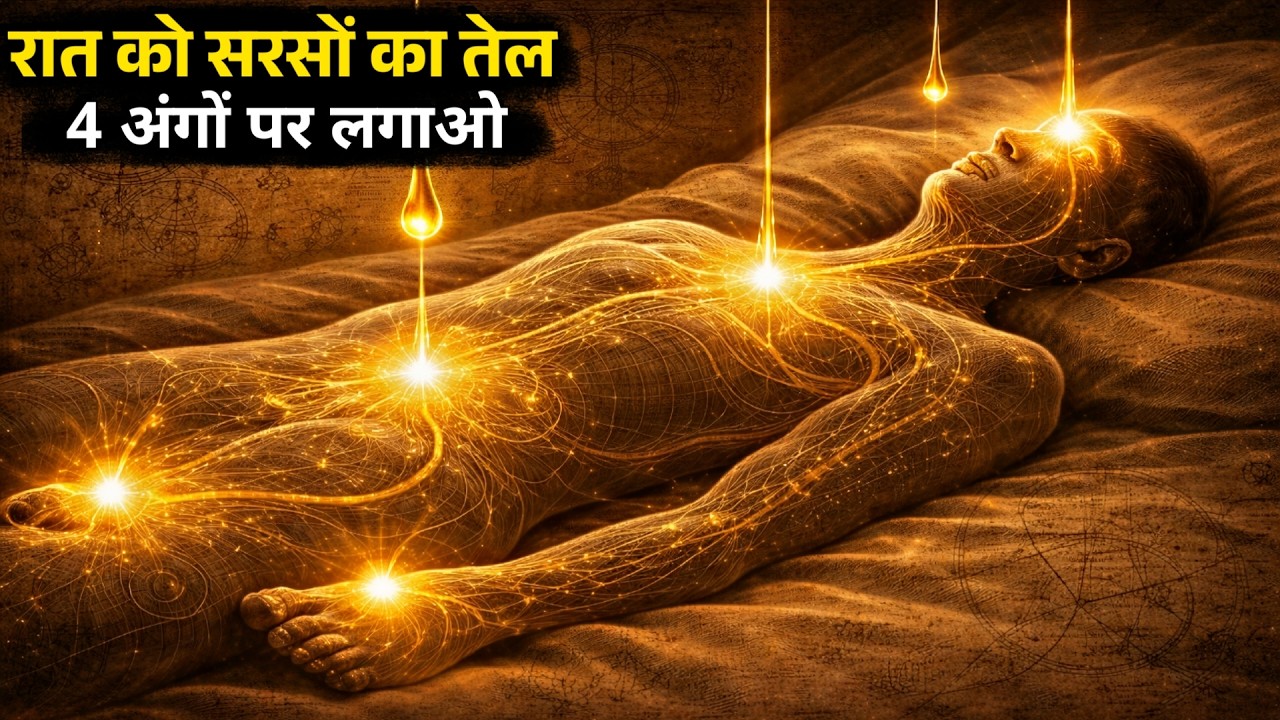 भूल जाएंगे सारी बीमारियाँ! रात को शरीर के इन 4 अंगों पर तेल लगाने का प्राचीन रहस्य