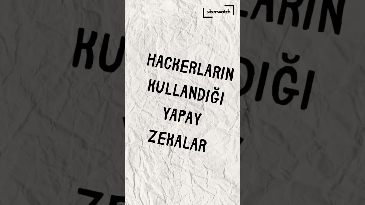 Hackerların kullandığı yapay zekalar