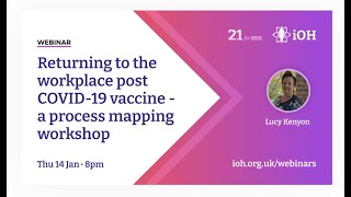 No. 1 - 21 for 2021! Covid-19 Return to Work - Process Flow Mapping Workshop