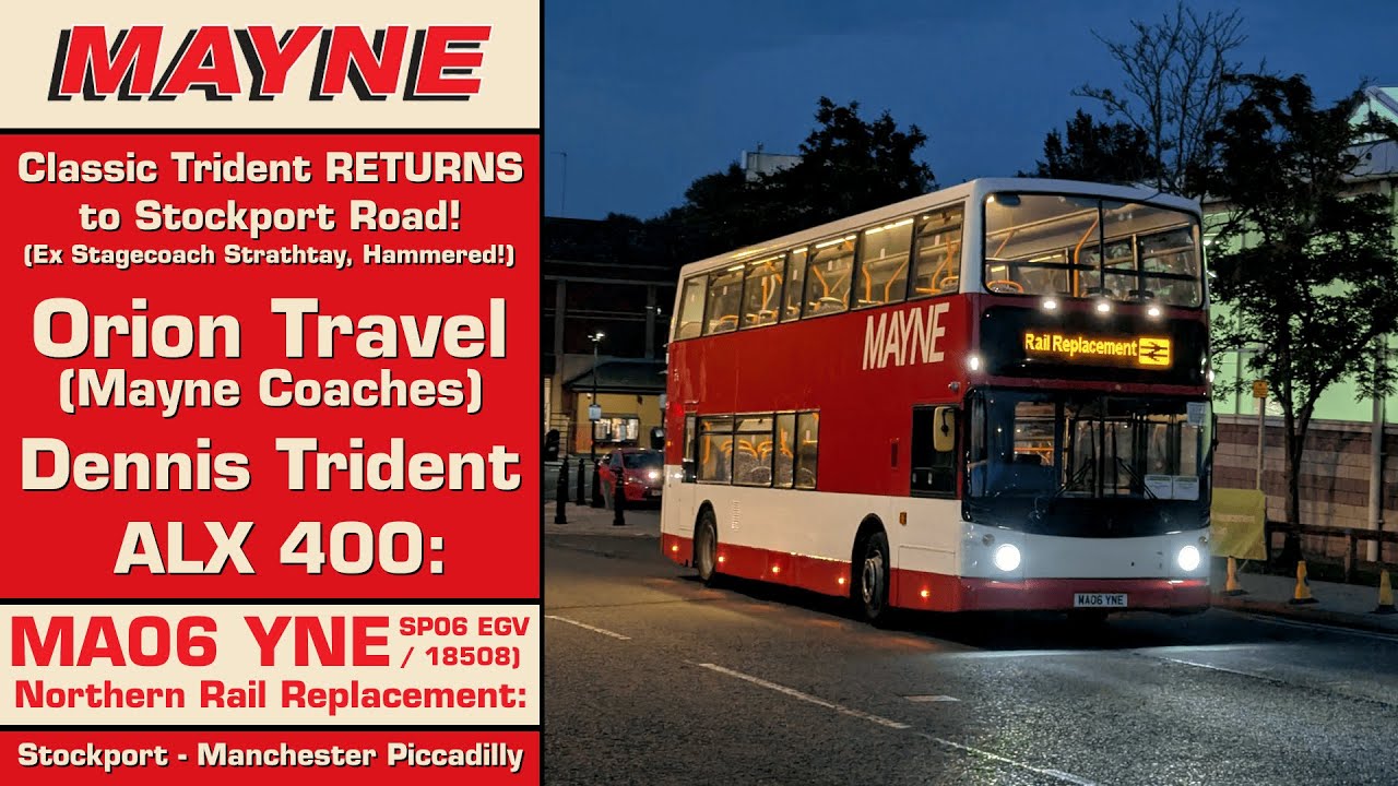 (Absolutely Hammered!) Orion Travel Dennis Trident ALX 400: MA06 YNE